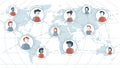 Global network www diversity people Royalty Free Stock Photo