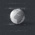 Global Networks Concept with Earth Globe - Abstract Technology Background, Creative Design Royalty Free Stock Photo