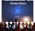 Global News Online Technology Update Concept Royalty Free Stock Photo