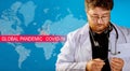 Global pandemic with coronavirus COVID-19 for Medical working with laboratory