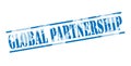 Global partnership blue stamp