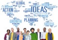 Global People Togetherness Team Creativity Ideas Concept Royalty Free Stock Photo