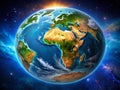 Global Perspective Exploring Earths Dynamic Systems from Space with a Detailed Digital Earth Model and Orbiting