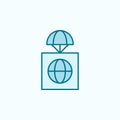 global premise field outline icon