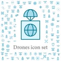 global premise icon. drones icons universal set for web and mobile