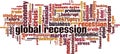 Global recession word cloud