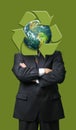 Global recycle business metaphore