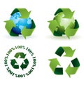 Global recycling icons