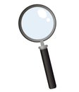 Magnifier search icon-gear sign,magnifier sign-research illustration-zoom. Vector illustration on white background