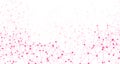 Global social communication horizontal banner with polygon pink network mesh
