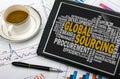Global sourcing word cloud Royalty Free Stock Photo