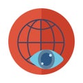 Global sphere icon block vector design