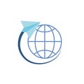 Global sphere icon flat vector design
