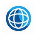 Global Sphere Planet Earth Technology Logo Icon Royalty Free Stock Photo