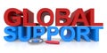 Global support on white