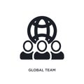 global team isolated icon. simple element illustration from general-1 concept icons. global team editable logo sign symbol design