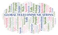 Global Telecommunications word cloud