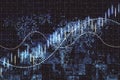 Global trading concept with financial graphs