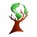 Global tree Royalty Free Stock Photo