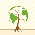 Global tree Royalty Free Stock Photo