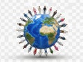 Global unity and diversity Royalty Free Stock Photo