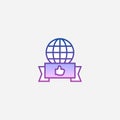 Global vector icon sign symbol Royalty Free Stock Photo