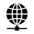 Global vector line icon Royalty Free Stock Photo