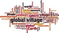 Global village word cloud Royalty Free Stock Photo