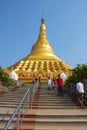 The Global Vipassana Pagoda. Meditation Hall near Gorai, North-west of Mumbai Royalty Free Stock Photo