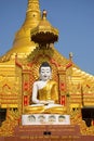 The Global Vipassana Pagoda. Meditation Hall near Gorai, North-west of Mumbai Royalty Free Stock Photo