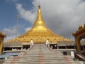 The Global Vipassana Pagoda at Mumbai near Mumbai beach. Royalty Free Stock Photo