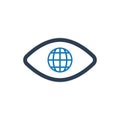 Global vision icon