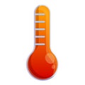 Global warm high temperature icon, cartoon style Royalty Free Stock Photo