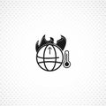 Global warm isolated icon Royalty Free Stock Photo