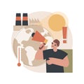 Global warming abstract concept vector illustration. Royalty Free Stock Photo