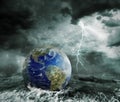 Global warming and apocalypse concept