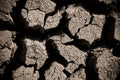 Global warming concept of cracked ground Royalty Free Stock Photo