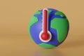 Global warming concept : Rising global temperatures