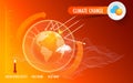 Global warming and green house effect infographic Royalty Free Stock Photo