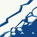 Global warming ice melting rising sea level vector illustration abstract shapes, Flat design, Floating icebergs of melting arctic Royalty Free Stock Photo