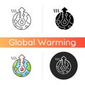 Global warming icon Royalty Free Stock Photo