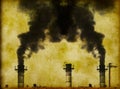 Global Warming / industrial pollution Royalty Free Stock Photo