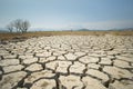 Global warming issue, ground land are dry, drought conditions