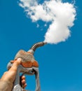Global Warming Pollution from Gasoline Royalty Free Stock Photo