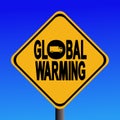 Global warming from truck sign