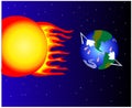 Global warming vector