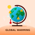 Global Warming Vector Illustration Royalty Free Stock Photo