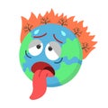 Global Warming Vector Illustration for Climate Theme Royalty Free Stock Photo