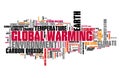 Global warming graphics Royalty Free Stock Photo