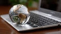 Global web day: cyber domain, network gateway, hyperlink node, coding interface, online function, internet archive Royalty Free Stock Photo